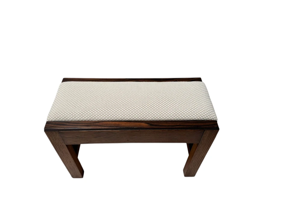 Art Deco Modernist Stool with De Ploeg fabric, 1920s